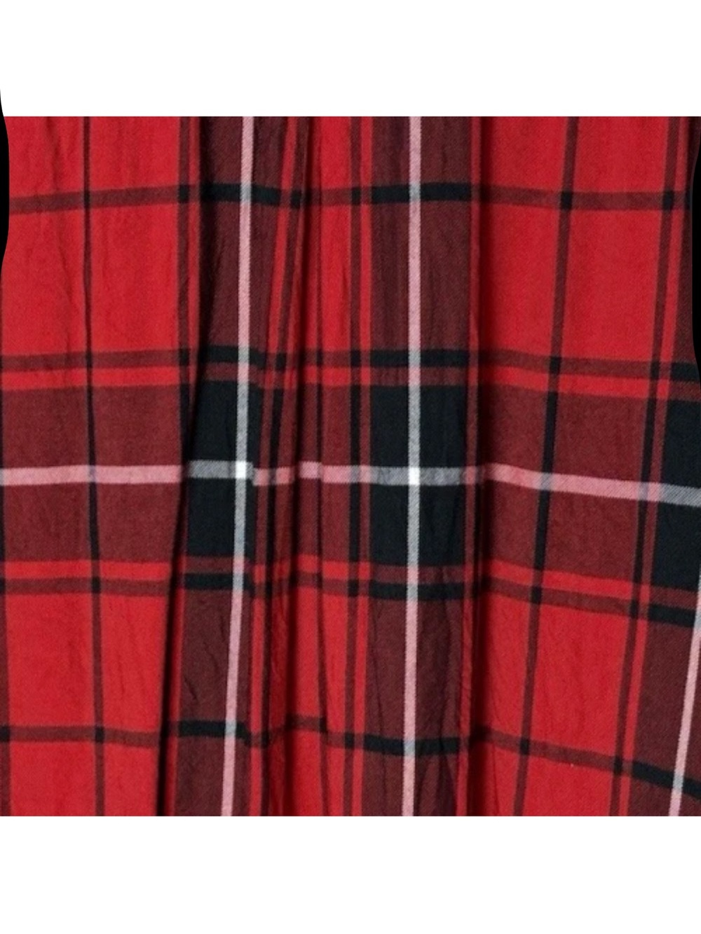 Cato Est. 1946 Shirt Size XL Top 3/4 Roll-Tab Sleeves Plaid Red Black White - Picture 5 of 6